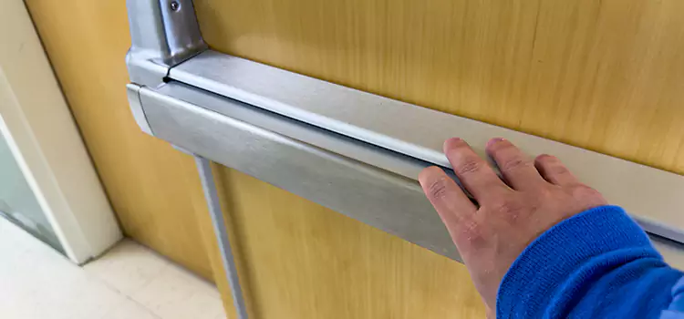 Installing a Push Bar on a Door Norman